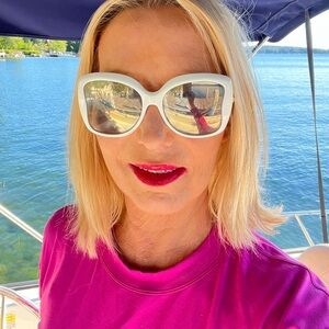 Emilio Pucci White Sunglasses